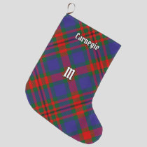 Clan Carnegie Tartan Large Christmas Stocking