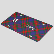 Clan Carnegie Tartan License Plate