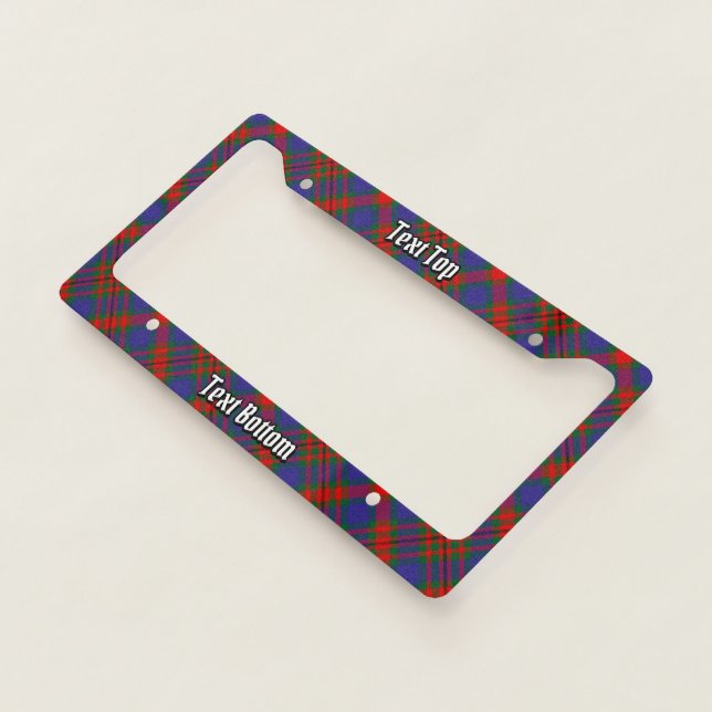 Clan Carnegie Tartan License Plate Frame (3/4)