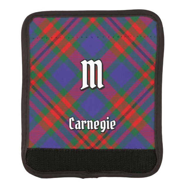 Clan Carnegie Tartan Luggage Handle Wrap (Front)