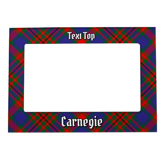 Clan Carnegie Tartan Magnetic Frame (Front)