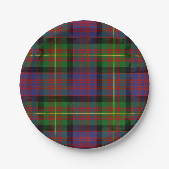 Clan Carnegie Tartan Paper Plates (Front)
