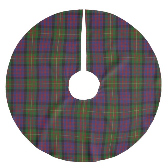 Clan Carnegie Tartan Plaid Brushed Polyester Tree Skirt (Front)