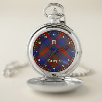 Clan Carnegie Tartan Pocket Watch