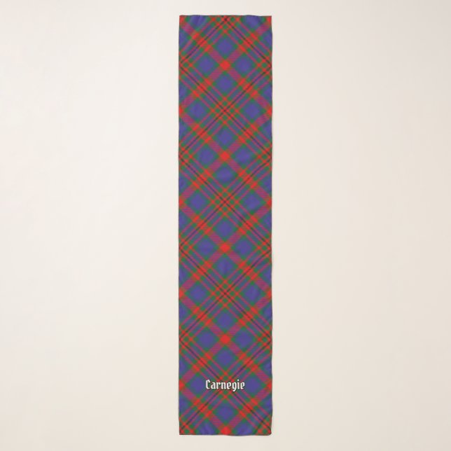 Clan Carnegie Tartan Scarf (Front)