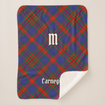 Clan Carnegie Tartan Sherpa Blanket