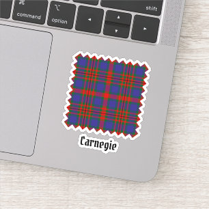 Clan Carnegie Tartan Sticker