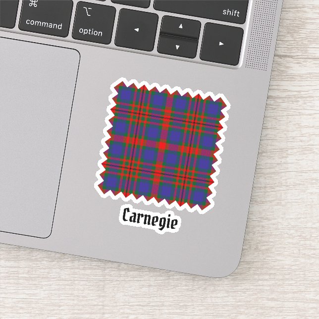 Clan Carnegie Tartan Sticker (Detail)