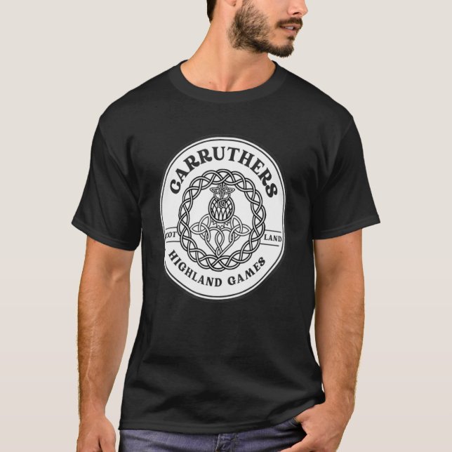 Clan Carruthers Scottish Thistle Highland Games T-Shirt (Front)