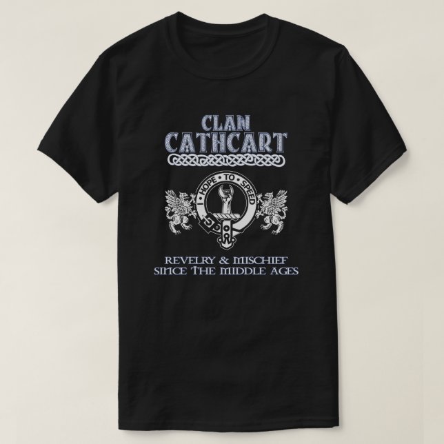 Clan Cathcart crest Scottish clans Scottish surnam T-Shirt (Design Front)