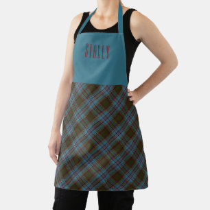 Clan Chef Anderson Tartan Plaid Name Apron