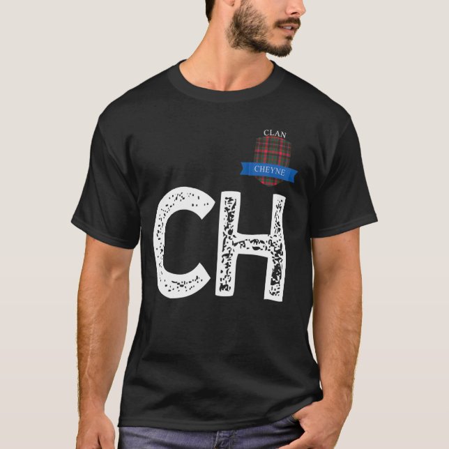Clan Cheyne C and H Family Matching T-Shirt (Front)