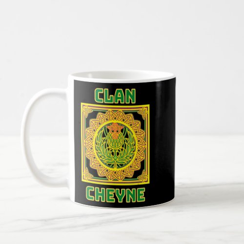 Clan Cheyne Scottish Celtic Thistle  Coffee Mug