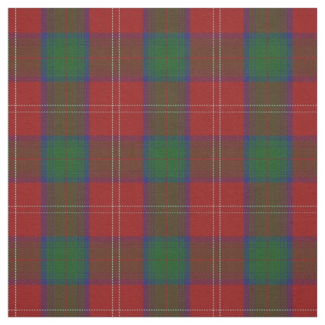 Clan Chisholm Scottish Tartan Plaid Fabric (Swatch)