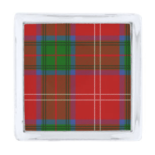 Clan Chisholm Tartan Silver Finish Lapel Pin