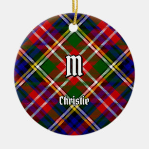 Clan Christie Tartan Ceramic Ornament
