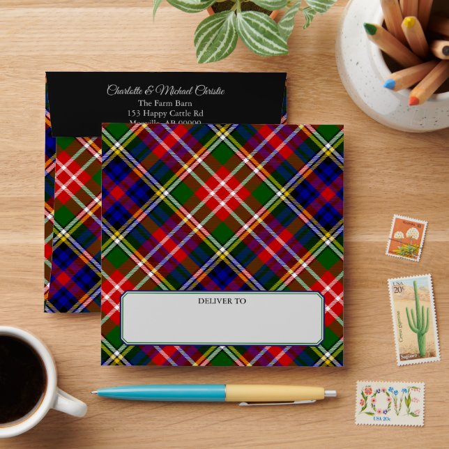 Clan Christie Tartan Envelope (Desk)