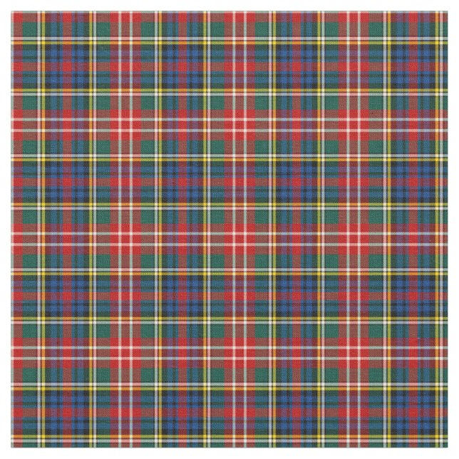 Clan Christie Tartan Fabric (Close Up)