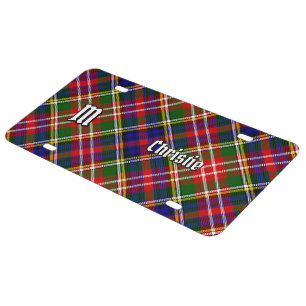 Clan Christie Tartan License Plate