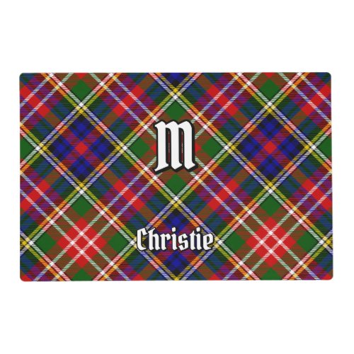Clan Christie Tartan Placemat
