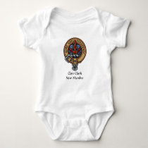 Clan Clark Crest Baby Bodysuit