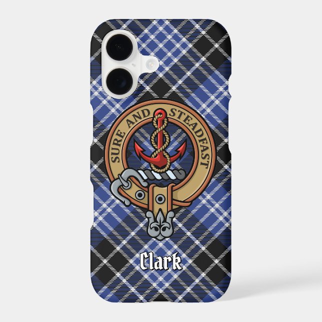 Clan Clark Crest Case-Mate iPhone Case (Back)