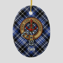 Clan Clark Crest Ceramic Ornament