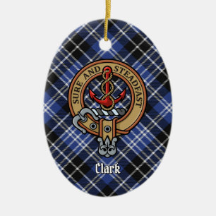 Clan Clark Crest Ceramic Ornament