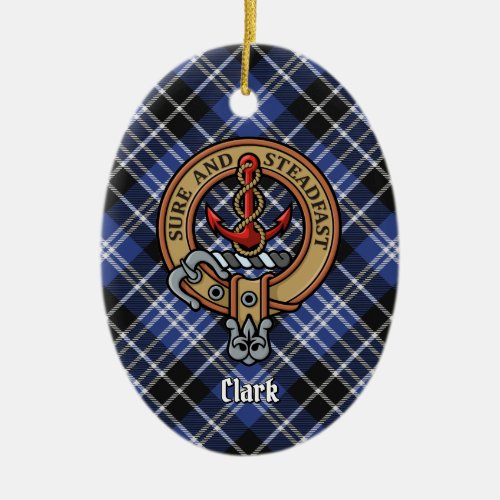 Clan Clark Crest Ceramic Ornament