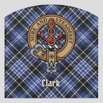 Clan Clark Crest Door Sign