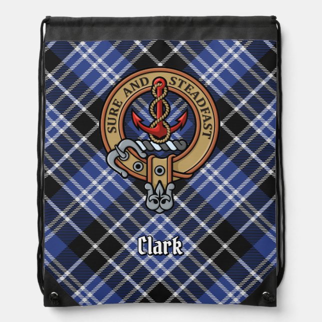 Clan Clark Crest Drawstring Bag (Front)
