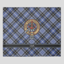 Clan Clark Crest Duvet Cover