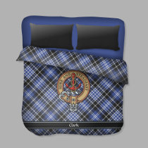 Clan Clark Crest Duvet Cover