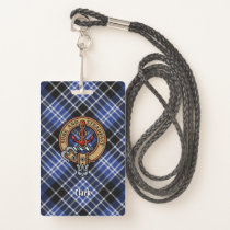 Clan Clark Crest over Tartan Badge