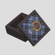 Clan Clark Crest over Tartan Gift Box