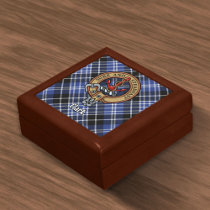 Clan Clark Crest over Tartan Gift Box