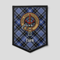 Clan Clark Crest over Tartan Pennant