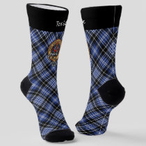 Clan Clark Crest over Tartan Socks