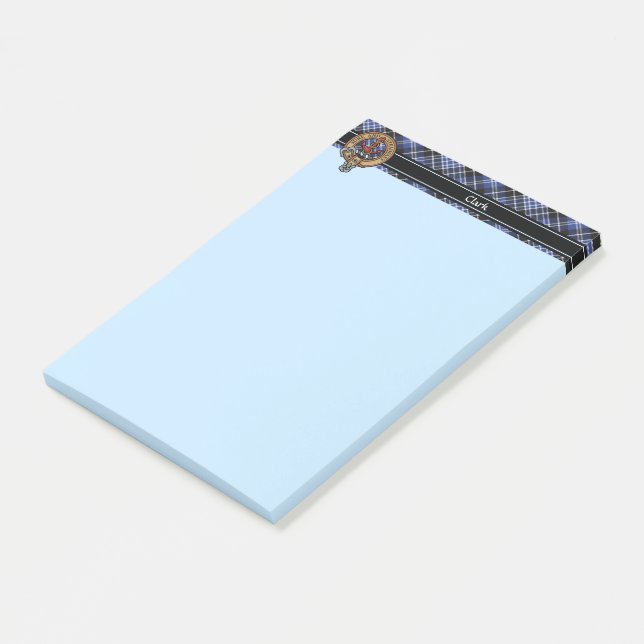 Clan Clark Crest Post-it Notes (Angled)