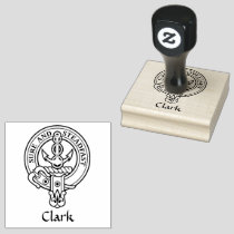 Clan Clark Crest Rubber Stamp