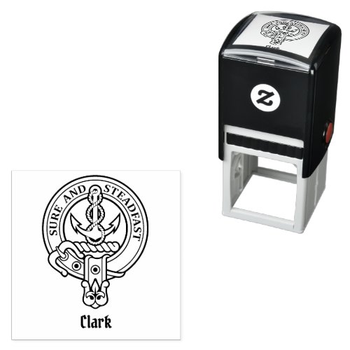 Clan Clark Crest Self_inking Stamp