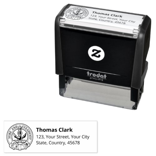 Clan Clark Crest Self_inking Stamp