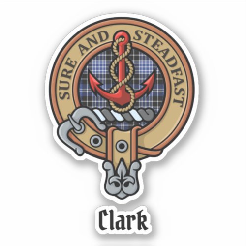 Clan Clark Crest Sticker