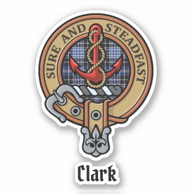 Clan Clark Crest Sticker (Front)