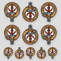 Clan Clark Crest Sticker Set