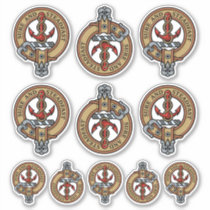 Clan Clark Crest Sticker Set