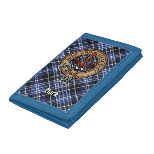 Clan Clark Crest Trifold Wallet