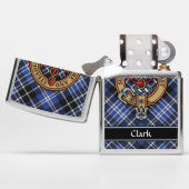 Clan Clark Crest Zippo Lighter (Opened)