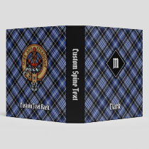 Clan Clark Tartan 3 Ring Binder