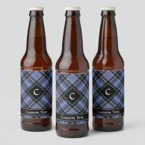 Clan Clark Tartan Beer Bottle Label